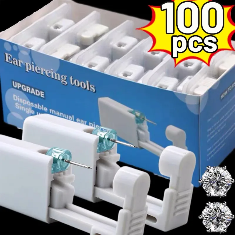 Jewelry Making Machines - Bezpieczny pistolet do przekłuwania uszu Zestaw