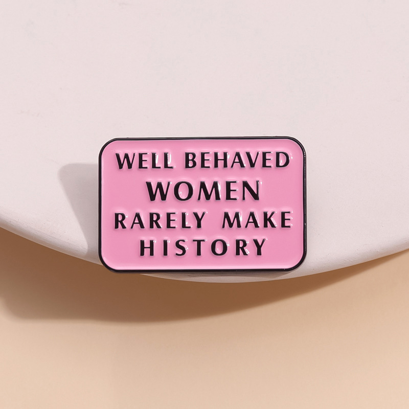 Jewelry Making History - Feministyczne emaliowane szpilki Dobrze zachowane kobiety