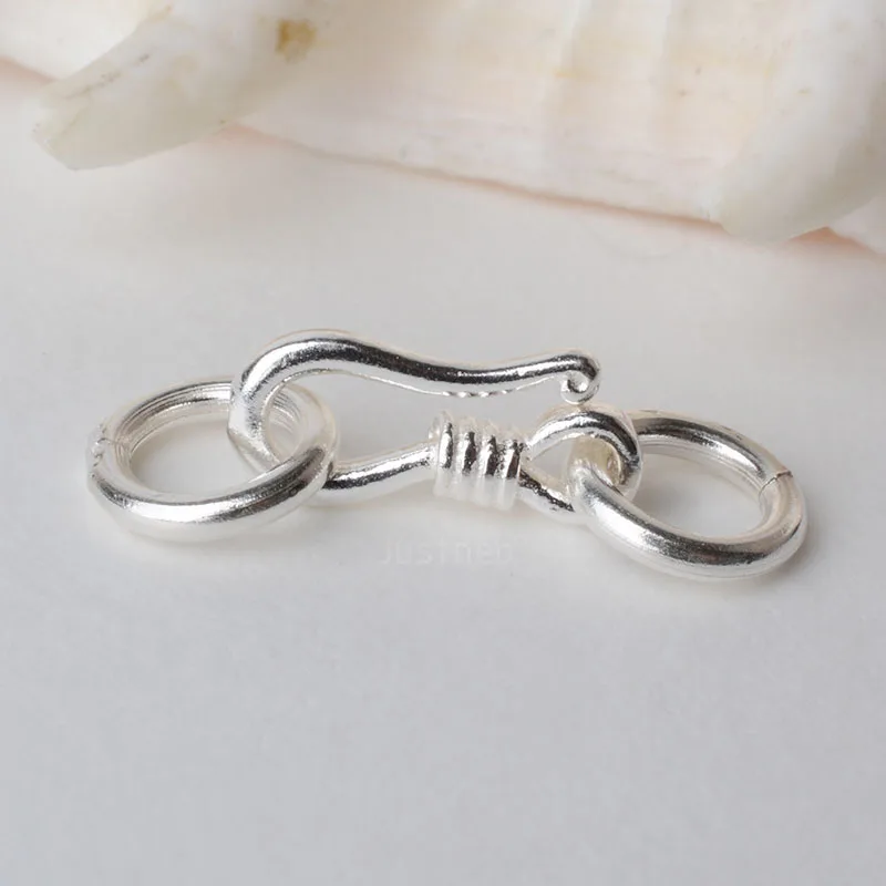 Lobster Clasp Silver - Srebrne zapięcie typu S z haczykiem