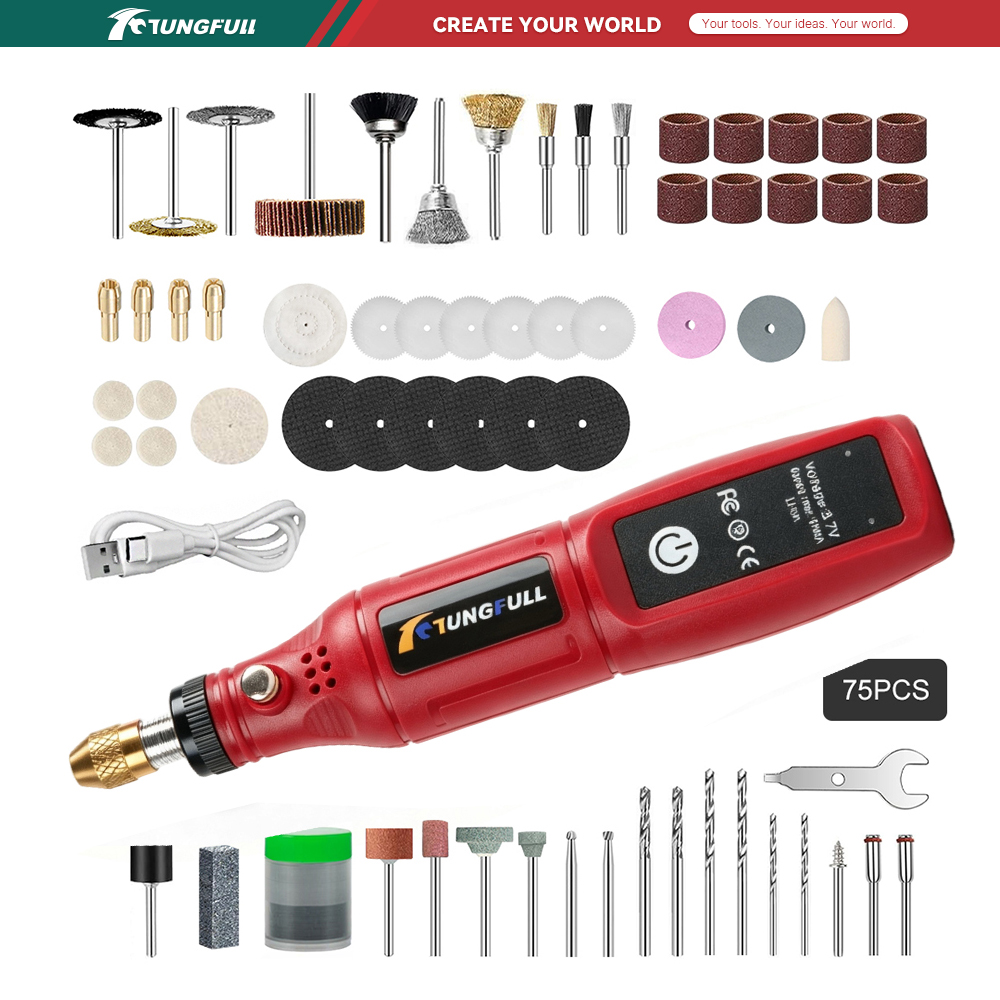 TUNGFULL 3.7V Bezprzewodowy Ob – Jewelry Making Drill recenzja i cena